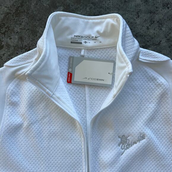 NIKE GOLF Therma-FIT Vest Womens XL White Southern Hills CC Logo NWT Full Zip - Picture 3 of 9